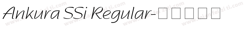 Ankura SSi Regular字体转换